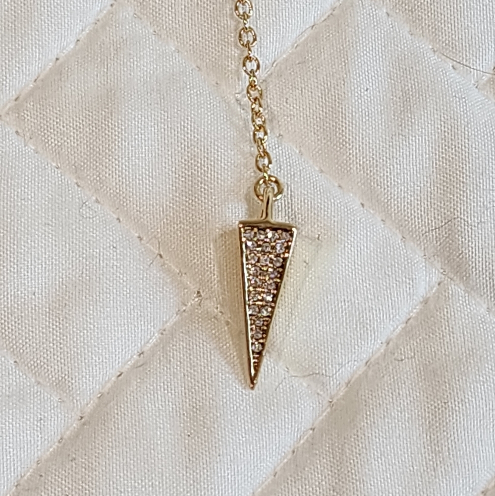 Rebecca Minkoff, NWT, gold tone pendant necklace